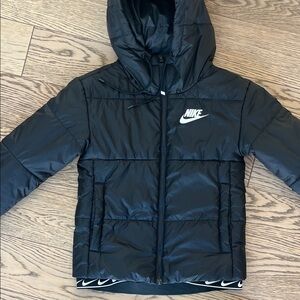 Nike Hooded Black Puffer Jacket